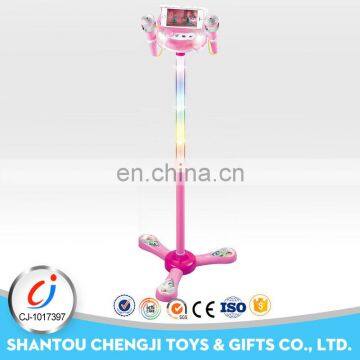 Cheap plastic touching microphone toy karaoke machine for kids