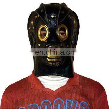 HMB-568A LEATHER HALLOWEEN MASK METAL WORK BEAUTIFULL HOOD