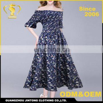 Elgant and high quality custom new fashion ladies off shoulder prom dress