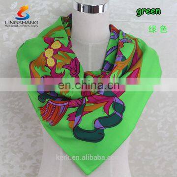 New Floral 100% Silk Scarf Square Women's Bandana Neck Dress Shawl Wraps Bandana photo-6