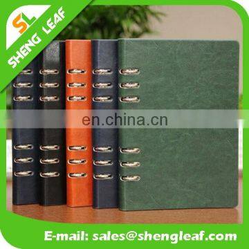 Creative leather binder notebook business office stationery wholesale customizable logo