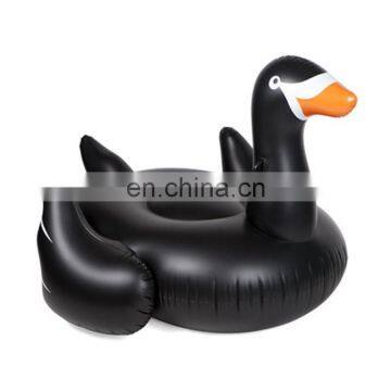 Black Inflatable Swan, Stock inflatable swan pool float MOQ 10PCS