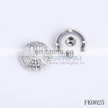 nickel free lead free fashion crystal ball rhinestone fashion decorative metal coat button