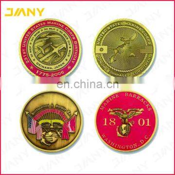 Custom Design USA Military Marine Corp Metal Gainy Souvenir Coin 1-3/4"