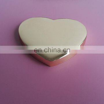 hot sale gold finish tone blank heart design paperweight