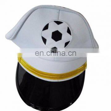 France cotton white dress cap with football logo patch