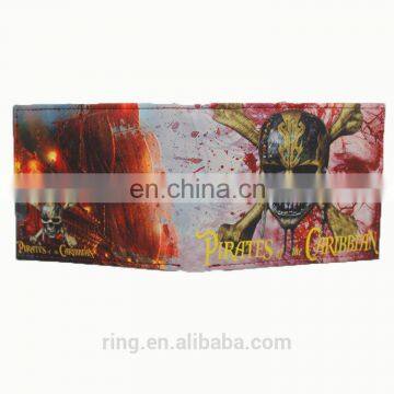 Pirates of the Caribbean Men's Wallets Money Clip Wallet PU Purse for Men Women Wallet photo-4