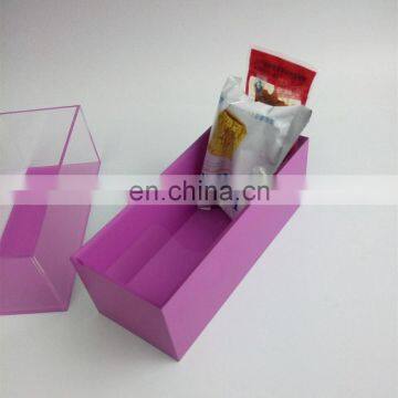 clear food grade acrylic food box food storage display stand