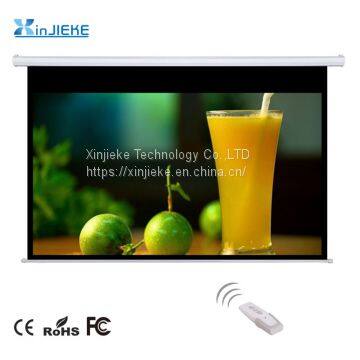 Matt White Electric / Motorized Projector Projection Screen