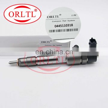 ORLTL  Common rail fuel injection 0 445 110 318  injector assy fuel 0445 110 318  0445110318 fuel rail injector for diesel car