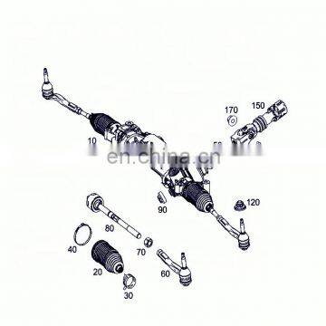 2054605401 Electrical power steering rack for Mercedes Benz C-class W205 C200 2014 C-class S205 C200 2015-2018