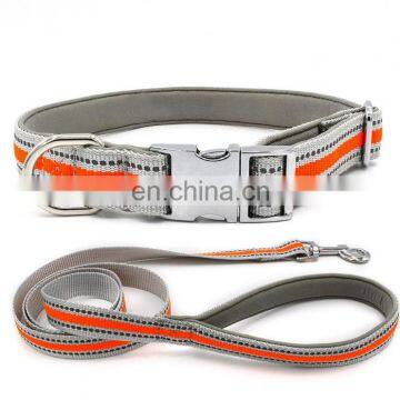 New Lettering Reflective Nylon Webbing Pet Collar Dog Collar Traction Rope photo-4