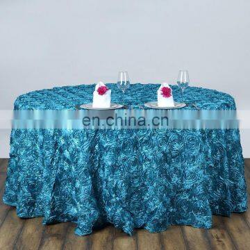 Cheap Fancy Wedding Taffeta Petal Table Cloth