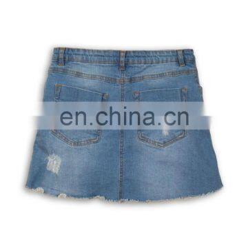 DiZNEW Custom no Brand Vintage Children Denim Jeans Skirt photo-3