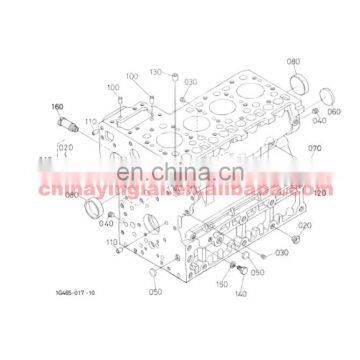 DIESEL ENGINE V2203-M CRANK CASE PARTS