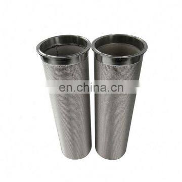 stainless steel sintered mesh filters cartridges filter for oil/wine/water/gas