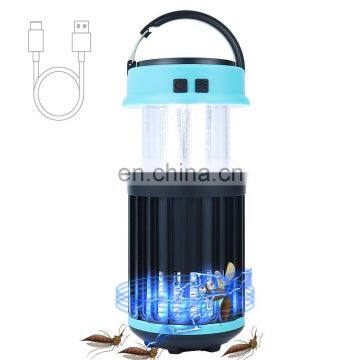 new outdoor waterproof hanging mosquito zapper Portable USB rechargeable LED Camping lantern lamp