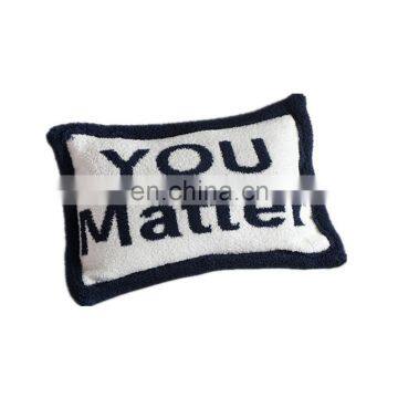 in Stock Wholesale Zero Defect Super Soft 100% Polyester Micro Feather Yarn Knit Baby Room Travel Throw Blanket Pillow Cushion photo-2