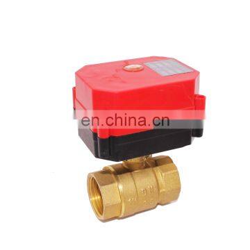 5v 12v 220v DN15 DN32 brass cwx-60p 6nm motorised ball valve for water