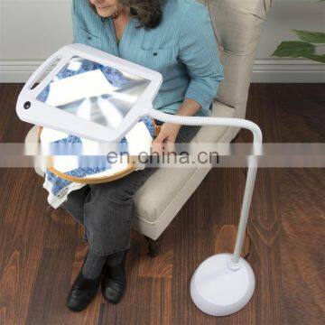 Full Page Flexible Standing Magnifying Floor Led Reading Lamp photo-2
