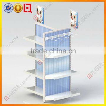 Easily assembled can food display rack