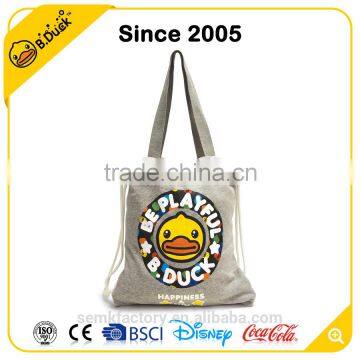 Fashion Cute B.Duck Polyester Reversible Custom Pull String Bag photo-2