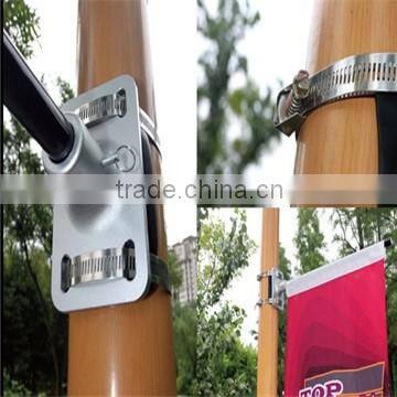 Mounted and columnar aluminum bracket for banners