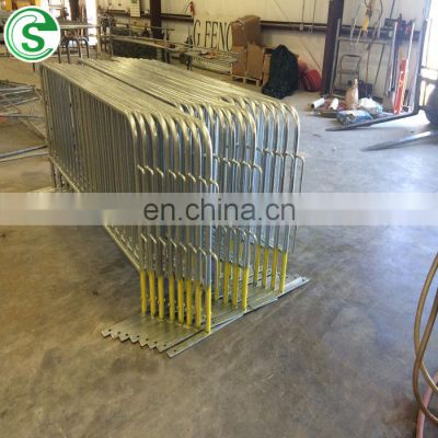 Queue Line Temporary Crowd Control Barrier Steel Interlocking Crowd Control Barricade