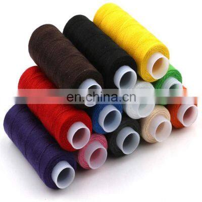 WT factory wholesale price 100% polyester dyed color lines and sewing thread 40s/2 small rolls