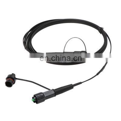 Hot sale waterproof SC fiber optic patch cord round or flat cable IP68 with huawei connector