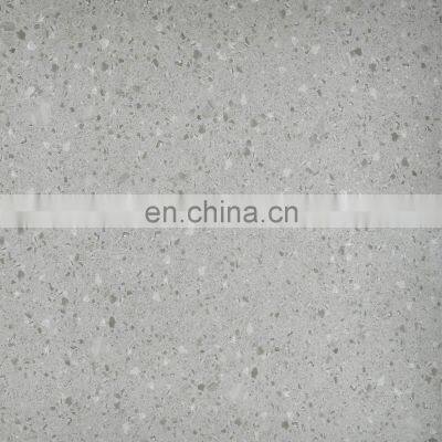 China local factory supplier 1-3% water pebble terrazo pattern rustic flooring cement grey matt porcelain floor tile JSH6002D