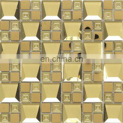 6mm thickness hotel project crystal glass mosaic tile mosaic pins pastilha glass mosaic