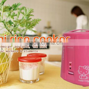 Electric Small Size Mini Rice Cooker Pink