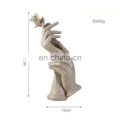Nordic Hand in Hand With Rose Ornaments, Creative Wedding Gifts, Modern Minimalist Home Crafts photo-2