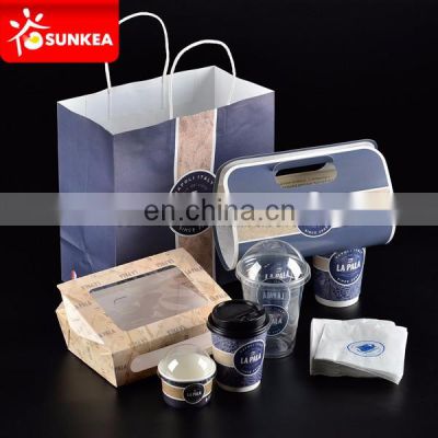 Disposable Paper Plastic Restaurant Packaging Supplies for Food