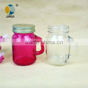 4oz glass handle jar & mini glass jar