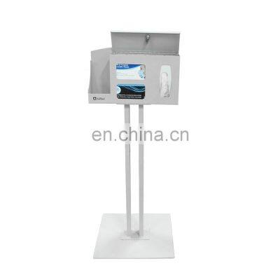 Free Standing Mask Glove Hand Sanitizer Dispenser Metal Multifunctional Display Racks photo-5