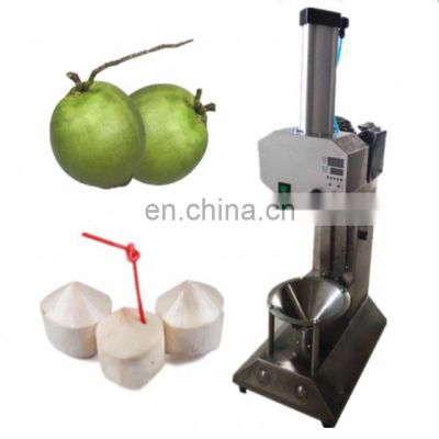 Chinese Popular Stainless Steel Automatic Green Tender Coconut Peel Peeling Cutting Trimming Machine