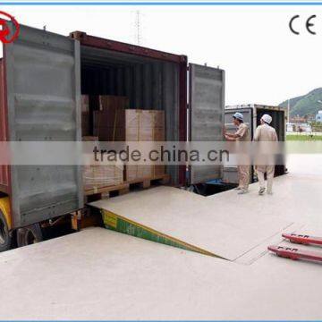 static hydraulic container ramp for forklift