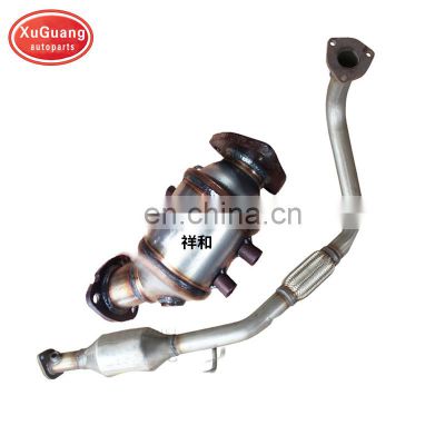 XUGUANG hot sale stainless steel front part and second part three way catalytic converter for JAC xianghe