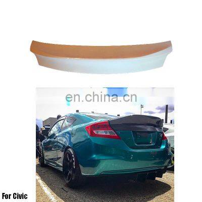 ABS Primer Painted Trunk Lip Wing For 2012-2015 Rear spoiler