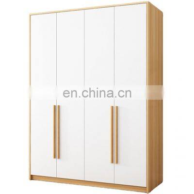 Cheap Modern Bedroom Furniture Wardrobe Closet Portable Wooden Cabinet Wardrobe with Mirror