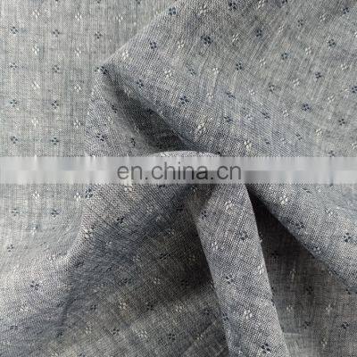 LINEN/COTTON YARN DYED FABRIC,HIGH QUALITY NOVELTY DOBBY CHECK photo-2