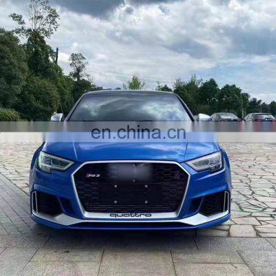 Car Body Kits Front Rear Bumper Kits Spare Parts Car Modification Upgrade for Audi A3 RS3 2017 to 2020 photo-3