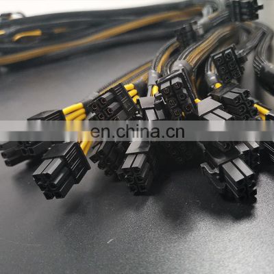 Pci-e 8pin Female To Dual 8pin (6+2) Male Gpu Computer Power Cable For Graphics Video Card