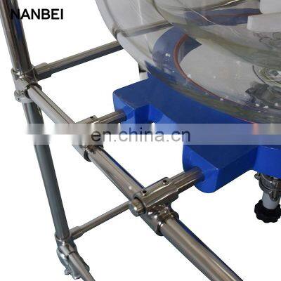Stirring Mixing Agitated Tank Glass Reactor With Double Receiving Flask photo-4