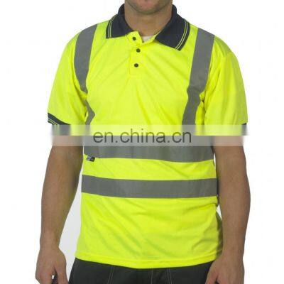 High Quality Stitching Selling Hi Vis Safety Polo Shirt