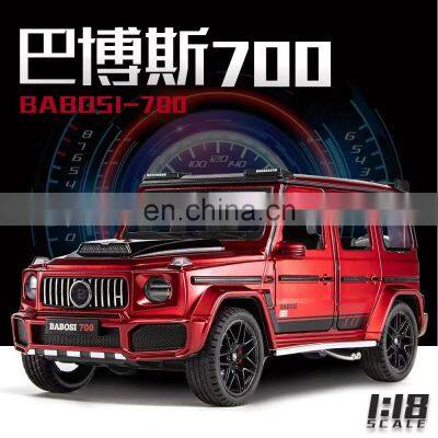 1:18 Diecast Alloy TOY CAR Off-road Vehicle Model Pull Back Toy BRABOS 700 SUV photo-5