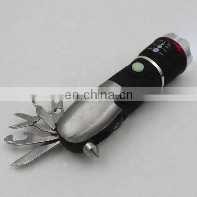 Multi Function Safe Led Torch With Emergency Tool Kit