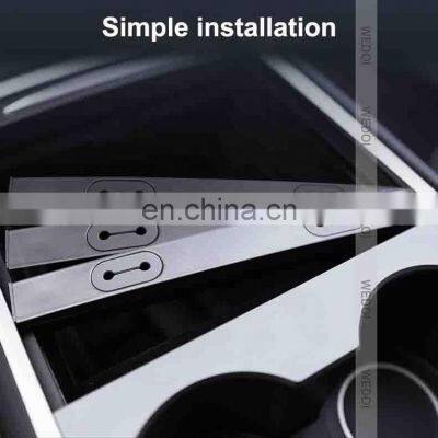 New For 2021 Tesla Model 3 Y Central Control Storage Data Line Simple Hot Sales Interior Decoration Accessories photo-3